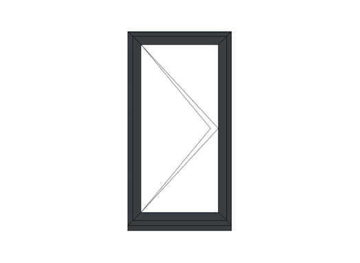 Anthracite Grey uPVC Replacement Window 1000x1200mm